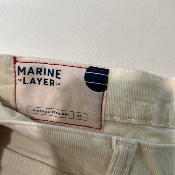 NWT Marine Layer Vintage Straight Corduroy White - Picture 11 of 13